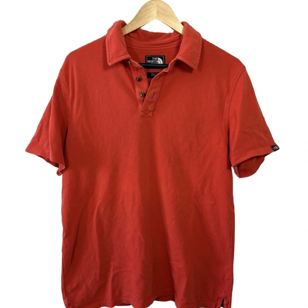 The North Face Orange Polo Shirt Men’s Medium